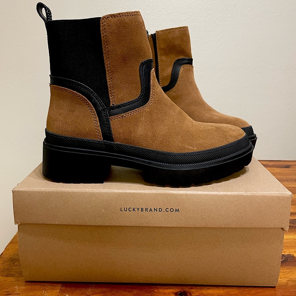 Lucky Brand Eabile Tan Boot (6.5M)